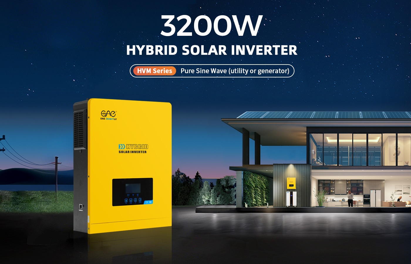 High frequency hybrid solar inverter